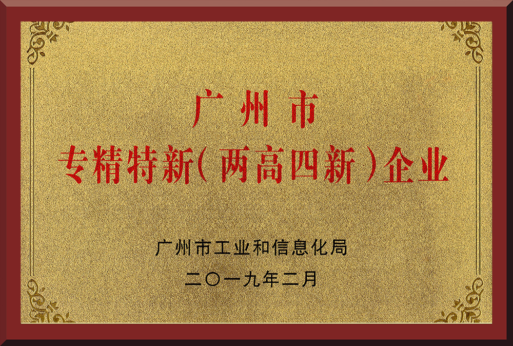 11、廣州市專(zhuān)精特新（兩高四新）企業(yè)